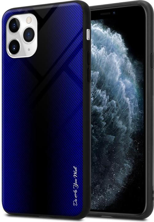 Actual product image Cadorabo TPU Striped Glass Cover (Apple iPhone 11 Pro Max)