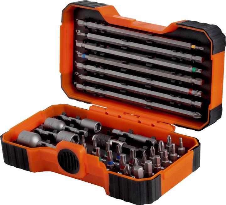 Produktbild Bahco 1/4" Bit-Satz mit TORX Bits und Steckschlüsseln - 35-teilig (Innensechskant)
