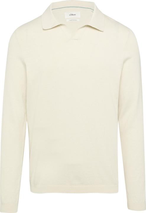 Actual product image S.Oliver Strickpullover Strickpullover mit Polokragen und Seide (XL)