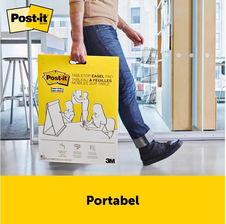 Produktbild Post-it Super Sticky Flipchart stellbar (50 x 60 cm)