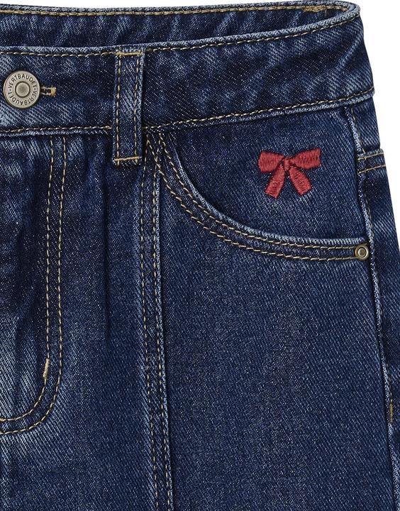 Actual product image Vertbaudet Mädchen Flared-Jeans mit Ziernaht (146)