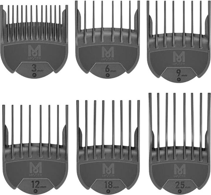 Moser 1802-7000 Attachment comb set 6pcs (3/6/9/12/18/25 mm (6 x)