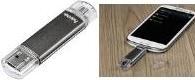 Actual product image Hama Laeta Twin (16 GB, USB-A)