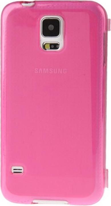 Produktbild König Design Handyhülle Flip Quer für Handy Samsung Galaxy S5 / S5 Neo Pink (Samsung Galaxy S5, Samsung Galaxy S5 Neo)