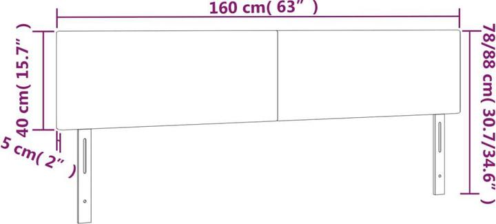 Actual product image VidaXL Roberto (160 x 5 x 88 cm)