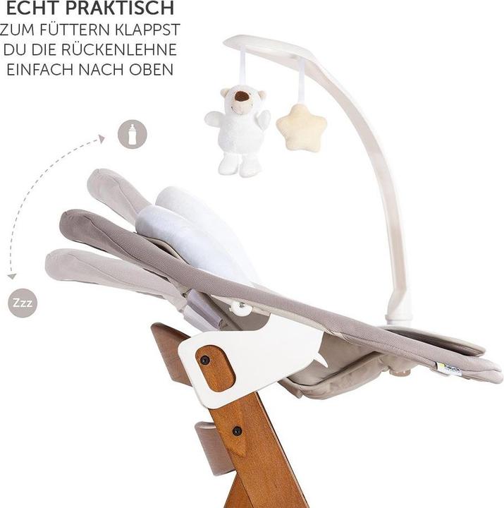 Immagine prodotto Hauck Seggioloni Alpha Plus Walnut Newborn Set Deluxe - 4 pezzi. (Seggiolone booster)