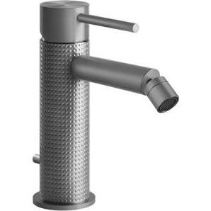Gessi, Badarmatur, 316 Cesello Bidet-Einhebelmischer, Perlator mit Kugelgelenk, mit Ablaufgarnitur 1 1/4, Ausladu