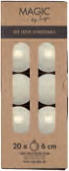 Produktbild Inge’s Glas Christmas Decor INGES CHRISTMAS DECOR Weihnachtskugel 6 cm Alt Weiss, 20 Stück (20 -teilig)