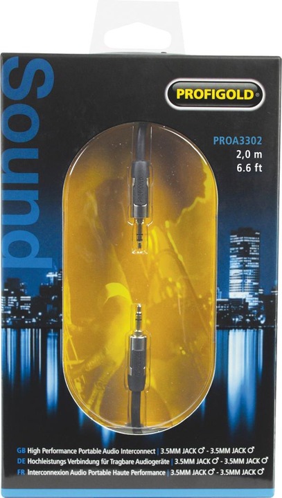 Actual product image Profigold SKY 3.5mm portable audio cable (2 m, 3.5mm jack (AUX))