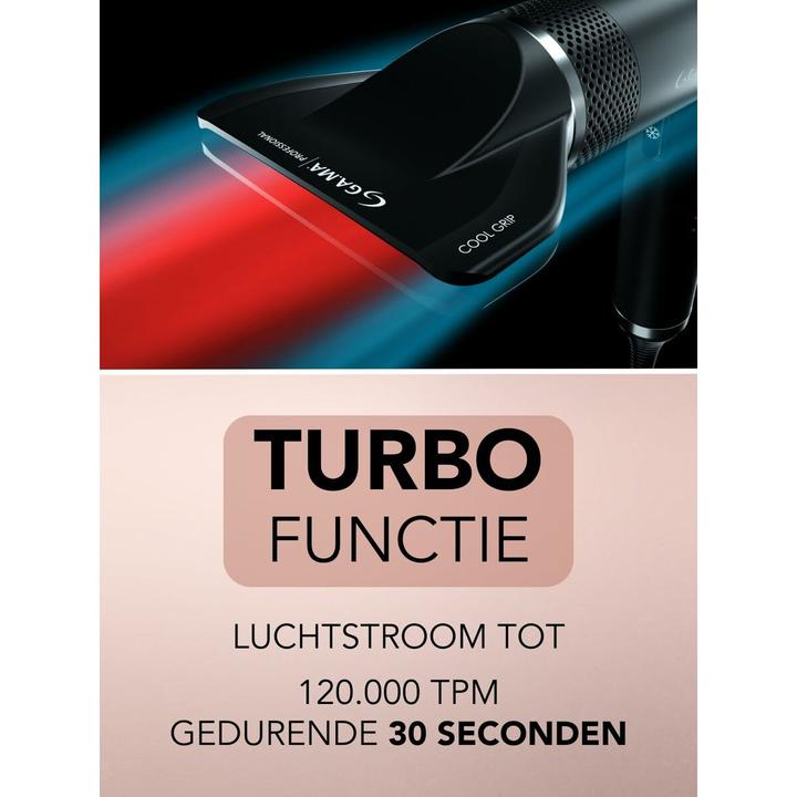 Immagine prodotto GAMA Asciugacapelli iQ 3 perfetto - oro rosa (1600 W)