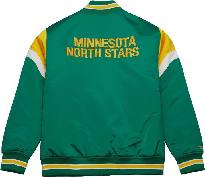 Actual product image Mitchell & Ness M&N Heavyweight Satin Veste NHL Minnesota North Stars (M)