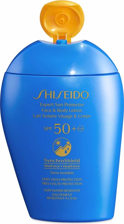 Productafbeelding Shiseido Expert Zonbeschermer Gezichts- en Lichaamslotion (Zonnebrandlotion, SPF 50, 150 ml)