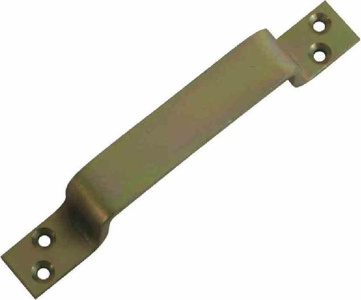 Immagine prodotto GAH Maniglia per cancello Lunghezza 190 mm Larghezza 25 mm Acciaio zincato giallo Numero di fori 4