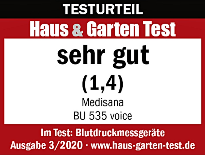 Produktbild Medisana BU 535 Voice (Blutdruckmessgerät Oberarm)