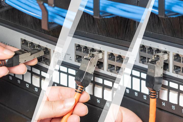 Actual product image Digitus CAT 6A Field Termination Plug bendable, STP with dust cap, bend relief (Network cable plug)