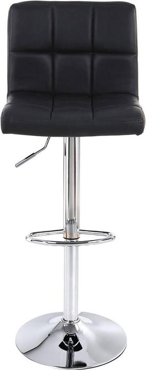 Image du produit Songmics Tabouret de bar réglable en hauteur, similicuir, noir, lot de 2