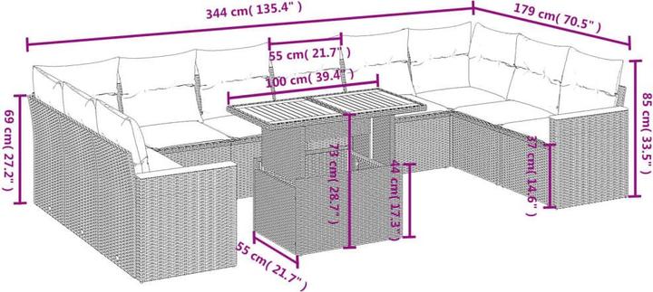 Immagine prodotto vidaXL Garten Sofagarnitur