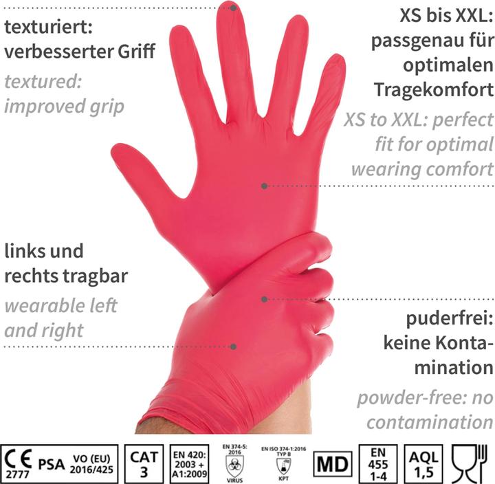 Actual product image Hygostar Nitrile gloves (M)