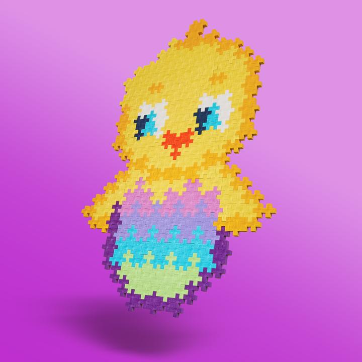Immagine prodotto Plus-Plus 250 puzzle di blocchi da costruzione creativi per pulcini (250 pezzi)