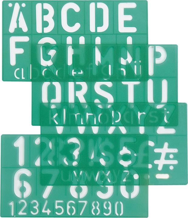 Produktbild Linex Schriftschablone Standart (5.50 cm)