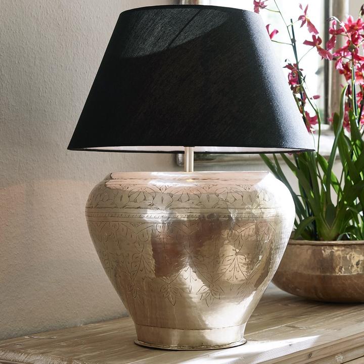 Produktbild Loberon Tischlampe Catia schwarz/silber (E27)