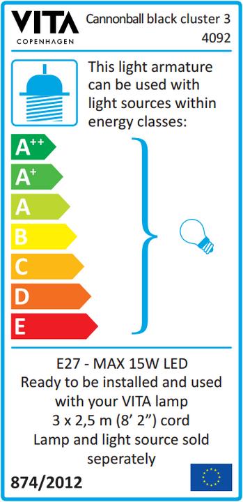Energie-Label Umage Cannonball (E27)