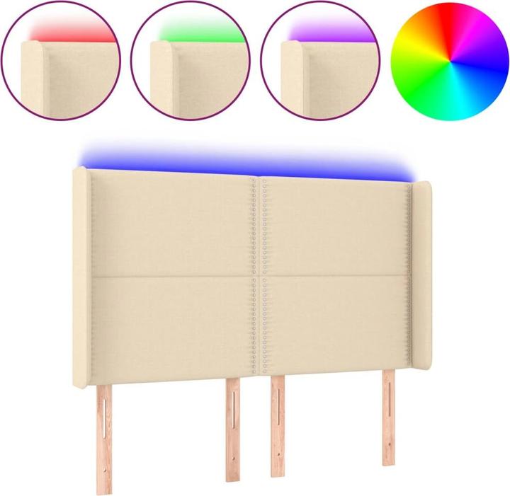 Produktbild vidaXL LED Kopfteil (147 x 16 x 128 cm)