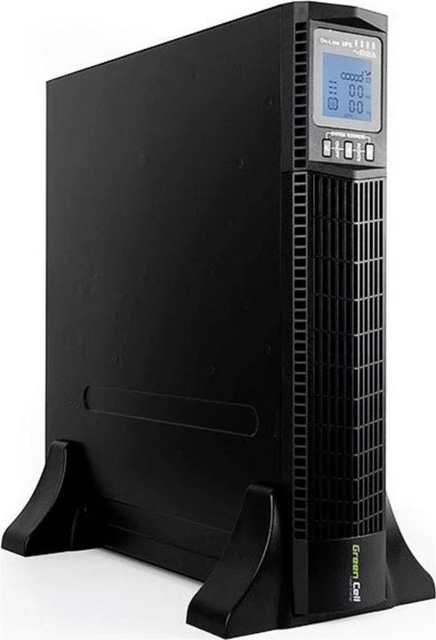 Produktbild GreenCell RTII 1000VA 900W für Serverschrank Black - Online USV (1000 VA, 900 W, Online-Doppelwandler USV)