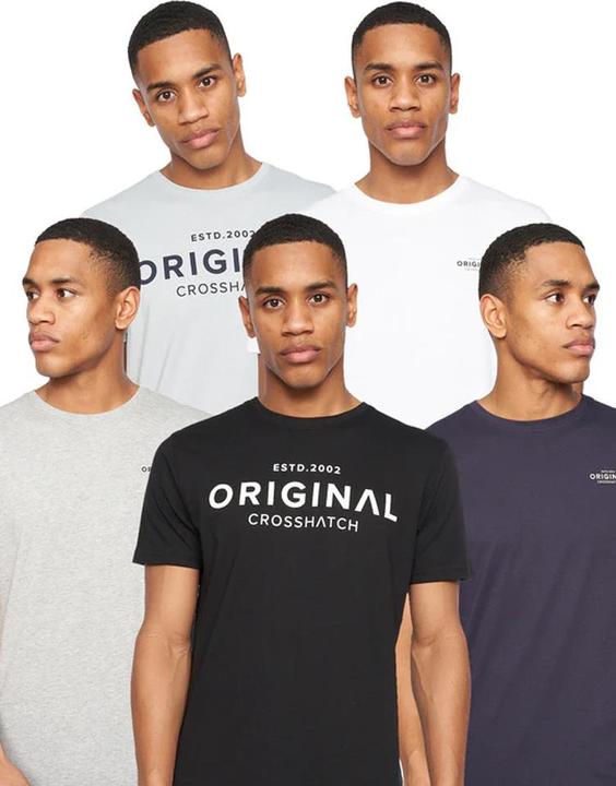 Immagine prodotto Crosshatch Wester Maglietta Uomo Misura Confezione 5 (M)