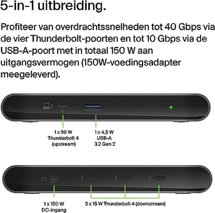 Immagine prodotto Belkin 5-in-1 Core Hub (Thunderbolt, 5 porte)