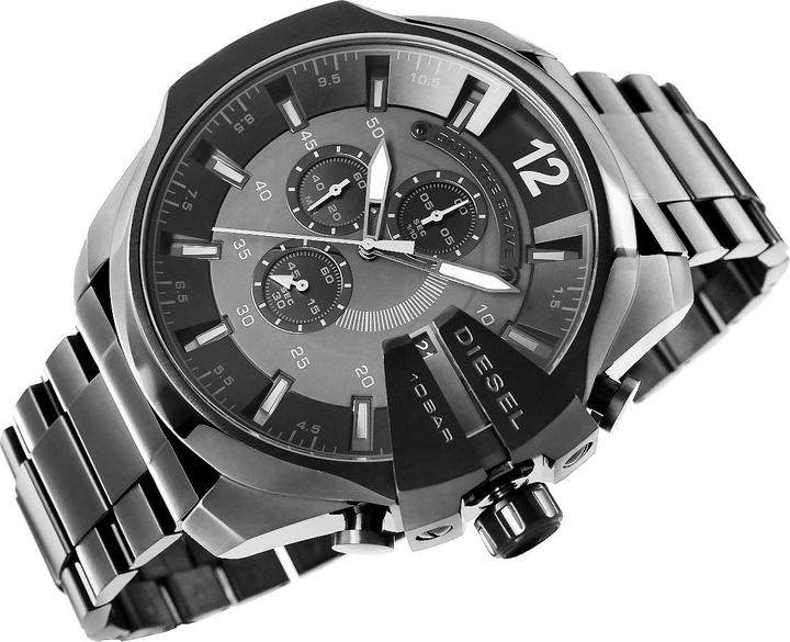 Immagine prodotto Diesel Zegarek Zegarek Męski Mega Chief DZ4355 Czarny (Cronografo, 51 mm)
