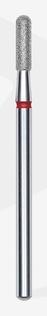 Actual product image Staleks Pro Diamond Bit Rounded Cylinder Red Ring Attachment for Nail