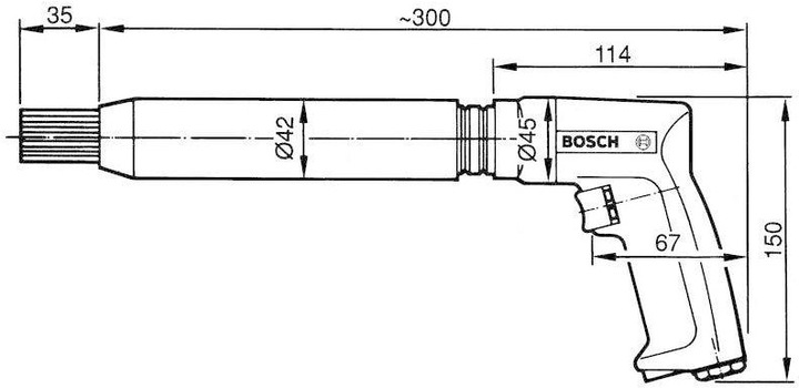 Produktbild Bosch Professional Druckluft-Nadelabklopfer (Nadelentroster)