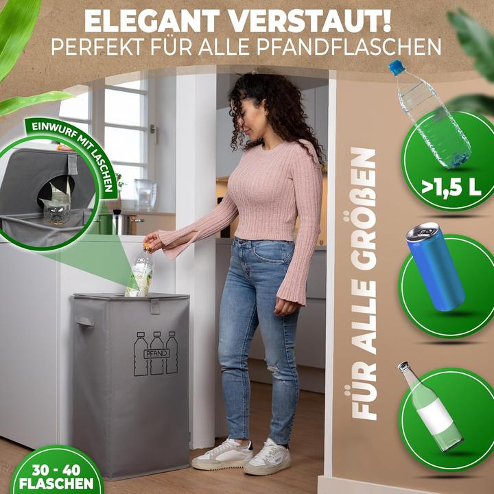 Produktbild Cottara Pfandflaschen Sammelbehälter mit Tragetasche (100 l)