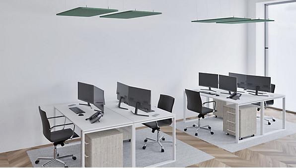 Produktbild eurokraft basic Akustik-Deckenplatte (120 x 60 cm)