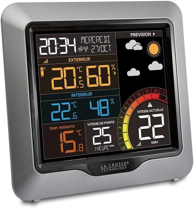 Produktbild La Crosse Technology - WS6861 weerstation kleurrijk met windmeter - zilver