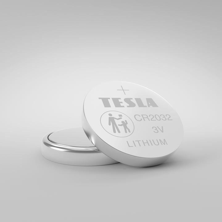 Image du produit Tesla Piles CR2032 (19320520) Lithium 225 mAh (5 pcs/pack) (5 pcs, CR2032, 225 mAh)