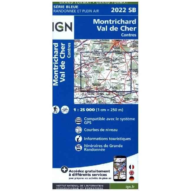 2022SB Montrichard-Contres - Val de Che, Landkarte