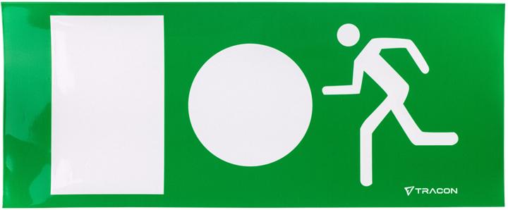 Produktbild Tracon LED Notleuchte mit klebbare Piktogramm
