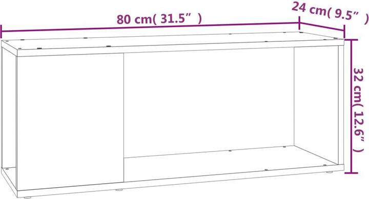 Image du produit vidaXL TV-Schrank (80 x 24 x 32 cm)