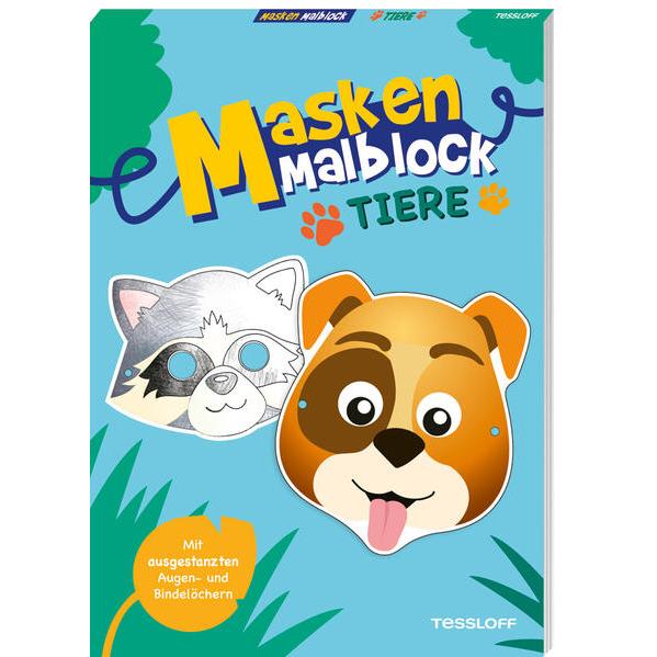 Tessloff Masken-Malblock.Tiere
