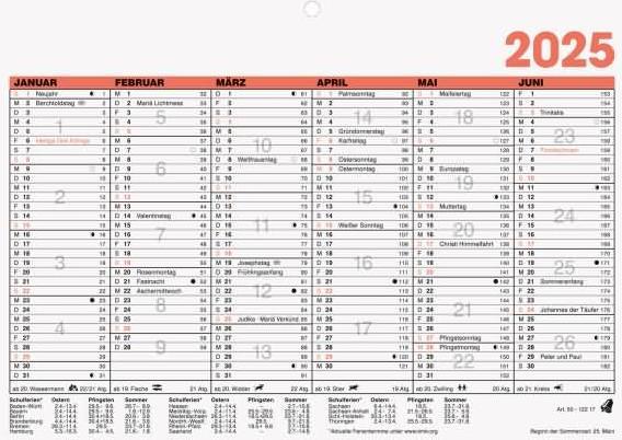 Image du produit Glocken Calendrier de table (A5, Allemand)