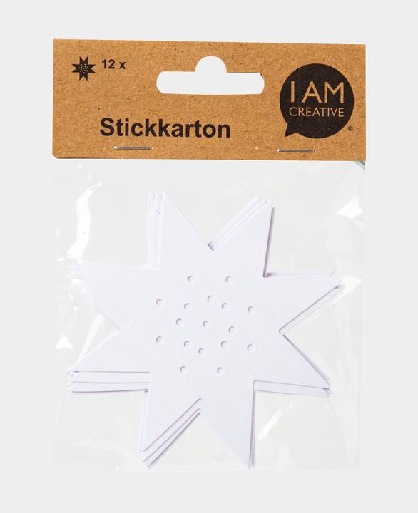 Actual product image I Am Creative Stick cardboard star, 12 pcs.