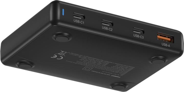 Produktbild FoneKit PD 140W Wall Charger, 3 x USB-C + 1 x USB-A, black (140 W, 4 Ports)