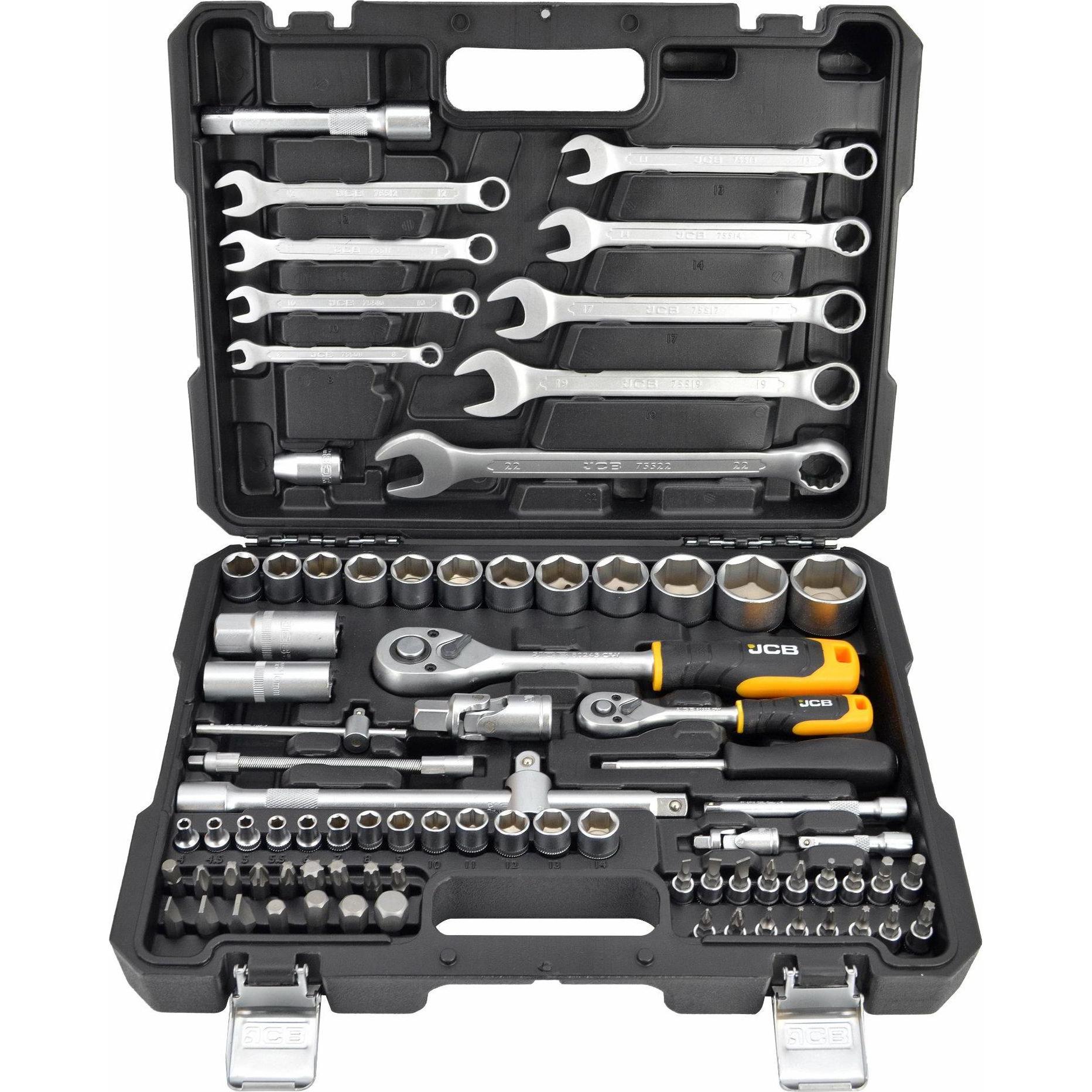 GCS, Multi-Tool, JCB Rinkinys KLUCZY 82el. 1/2" 1/4"