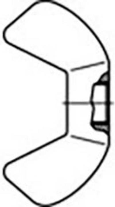 Actual product image Toolcraft Wing nuts (M3)