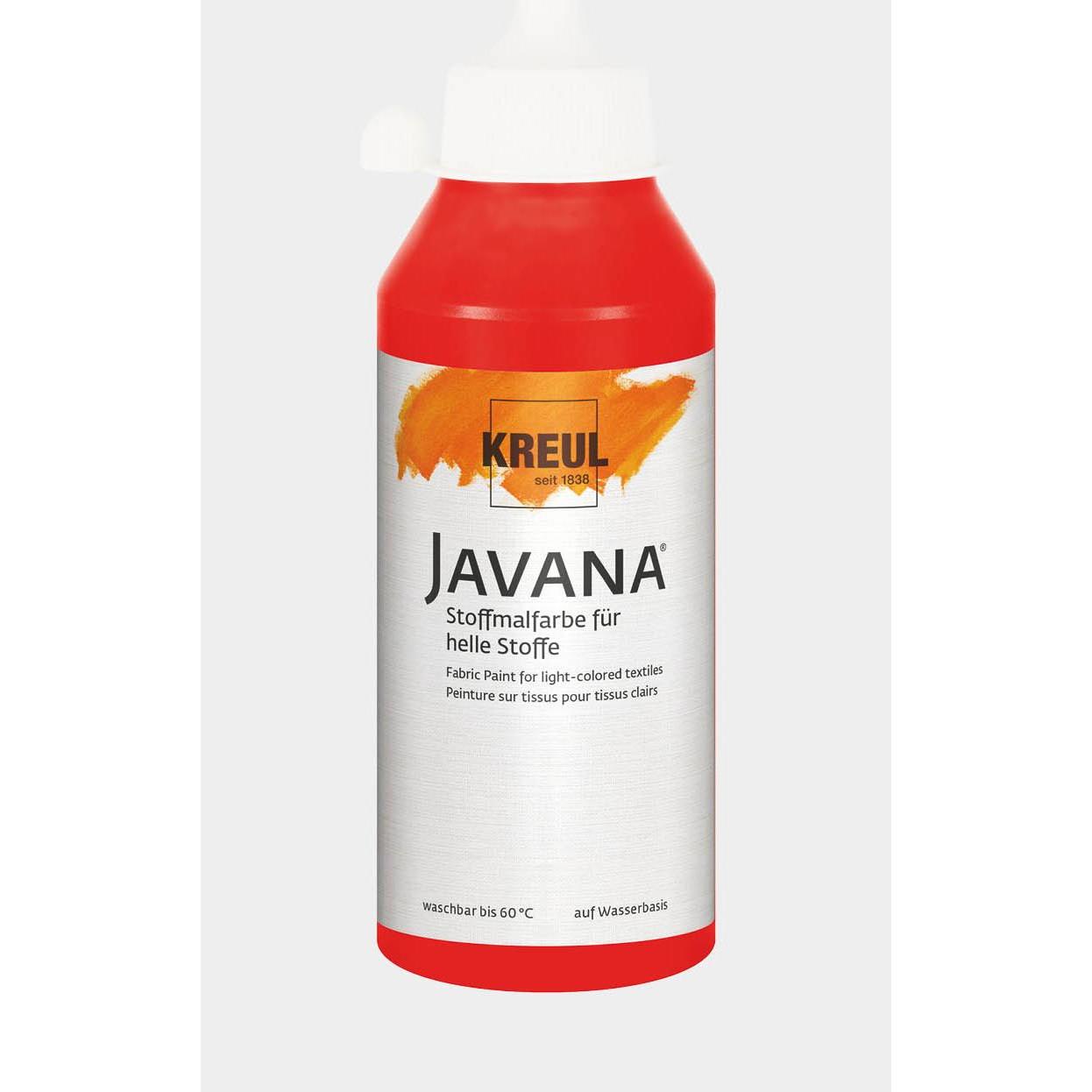 Thumbnail - Kreul, Künstlerfarbe + Bastelfarbe, Javana Stoffmalfarbe für helle Stoffe, 250 ml (Rot, 250 ml)