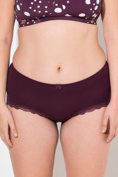 Produktbild Ulla Popken Hipster, 3er-Pack, Streifen / Punkte / uni (50, 52)