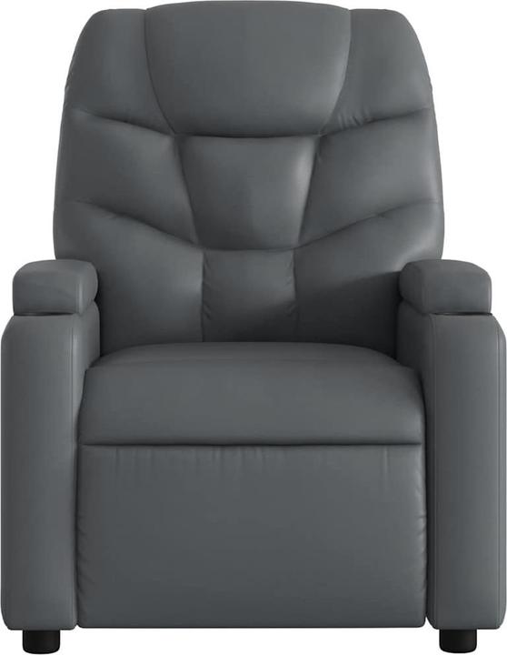 Actual product image vidaXL Massage chair grey imitation leather,Colour: Grey,Material