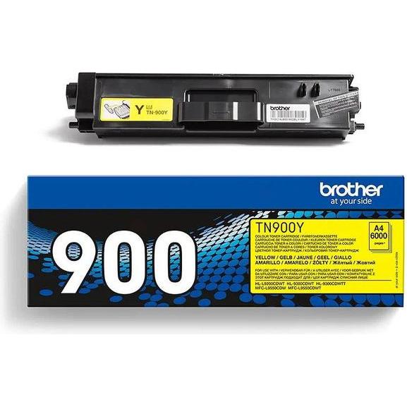 Thumbnail - Brother, Toner, TN-900Y Toner gelb 6000 Seiten ISO/IEC 19798 Gelb (Y)